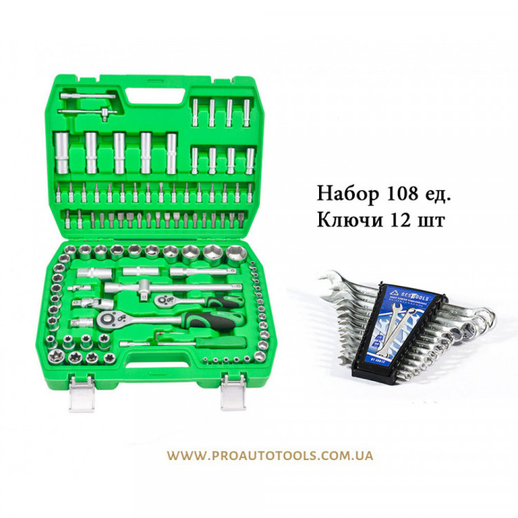 Набор инструментов  108 пред Intertool ET-6108SP+TH-1203