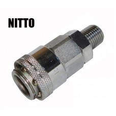 Быстроразъем для пневмосистемы внешняя резьба тип Nitto 1/4 (m) Sumake 20SMO