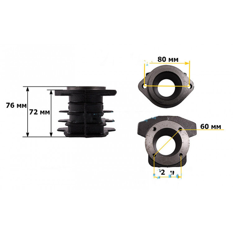 Цилиндр компрессора, D=47 mm круглый PAtools КомпЦил47кр (7279)