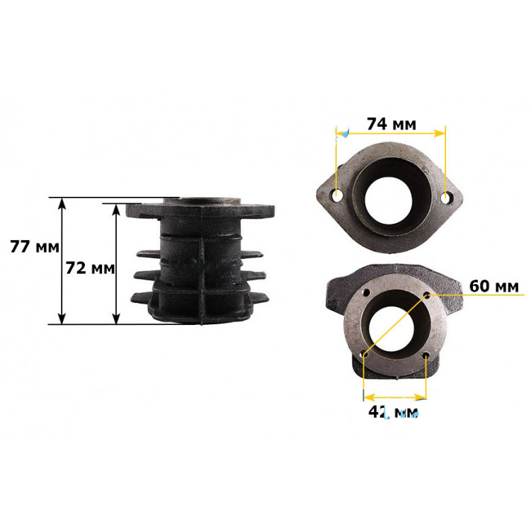 Цилиндр компрессора, D=48 mm PAtools КомпЦил48кр (7833)